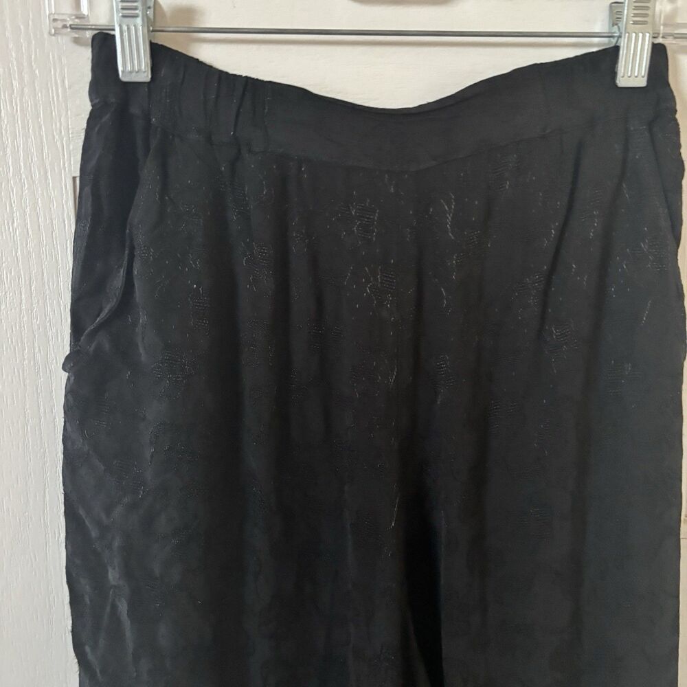 Vintage CP Shades Women Pants SZ Small‎ Sausalito Jacquard Floral Lagenlook Boho - Picture 3 of 10